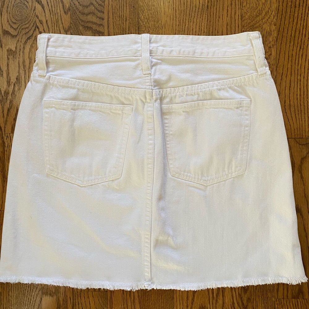 J.Crew White Denim Miniskirt - Picture 2 of 3